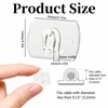 100Pcs Clear Mini Light Clips 120Pcs Adhesive Strips Wire Hooks