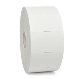 Zebra’s Direct Thermal 7.5 mil Tag, Paper 2.25 inch x 1.37 inch Z-Select 4000D 1 inch Core 1600 Tags per Roll 6 Rolls per Ctn Top Coated Paper Perforated 5 inch Outer No Adhesive/Tag, White 10010054