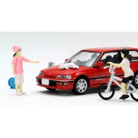 Geocore 64 1/64 #Car Snap 02a Car Wash (TLV-NEO Honda Civic 25XT Exclusive Color Included) Accessories & Complete Mini Car Set
