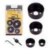 6PCS Hole Saw Kit - Carbon Steel Downlights Holesaw Drill