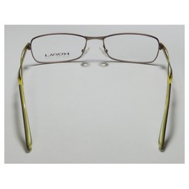Koali By Morel 7124k Womens/Ladies Designer Full-rim Imported From France Eyeglasses/Eyewear (51-16-135, Dark Khaki/Mustard)