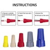 Winged Wire Connectors Nuts,Yellow 5pcs Home Use Pack Wire Twist,Easy