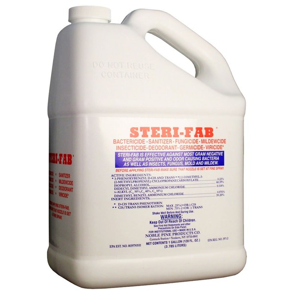 1 Gallon Steri-fab Bed Bug Control Plus Bactericide Sanitizer Fungicide Mildewcide Etc.