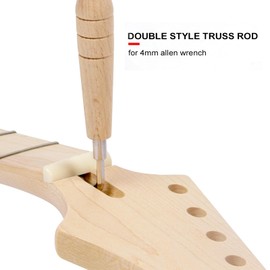 Electric Guitar Neck For ST Guitars Replacement Bolt-on C Shape Canada Maplewood (24 Fret Flowers Maple)