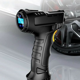 Deals - Luftkompressor für Autos, kabellos, 120 W, Luftpumpe für digitale Reifen