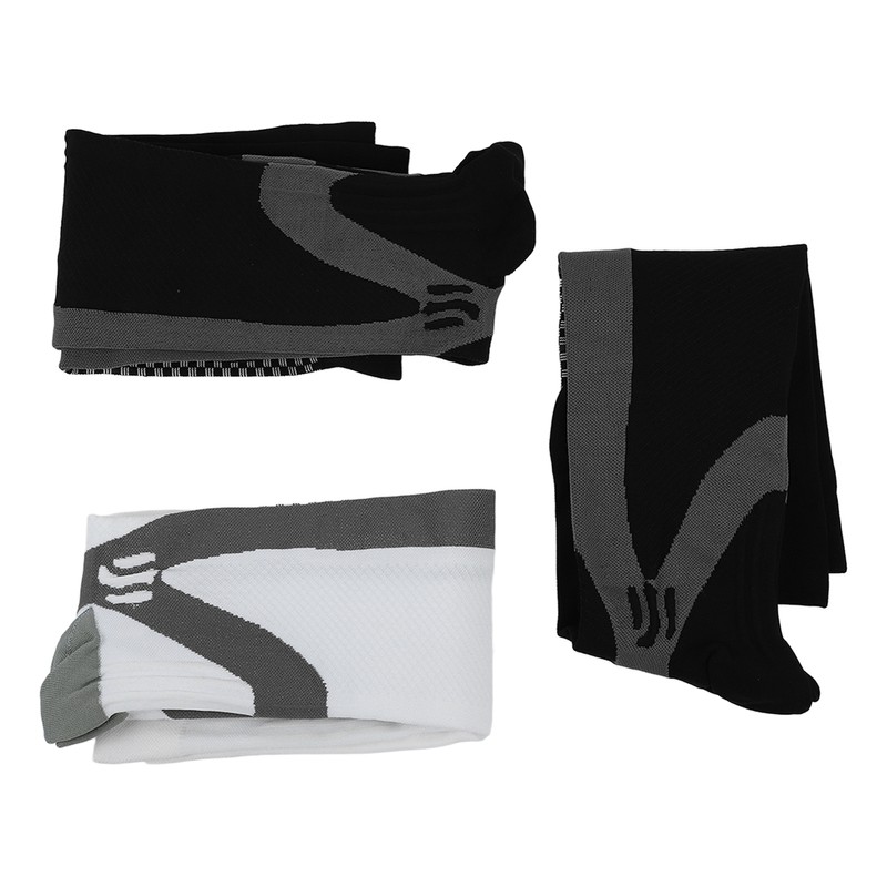 3 Packs Compression Socks Nylon Wire Ventilate Athletic Calf Socks