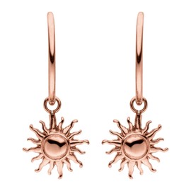 PURELEI® Sun Earrings - Women's Earrings Made of Durable Stainless Steel - Waterproof Earrings Women - Fashion Jewellery for Your Individual Look, 18K Rose Gold Plated Stainless Steel, No Gemstone