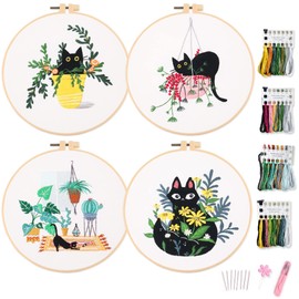 Myfelicity 4 Embroidery kit cat Pattern…