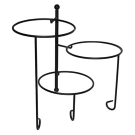 American Metalcraft TTRS3 Three-Tier Foldable Stand, Round, 22" x 10" Size, 29" Maximum H