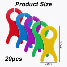 20 Pcs Yarn Bobbin Winder for Crochet, Wool Winder Tools, Knitting Accessories, Plastic Woolen Winding Board, Bobbins for Sewing Machine for Sewing, Crochet and Cross Stitch