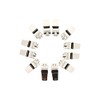 Zac's Alter Ego Box of 12 Shiny Metal Whistles for