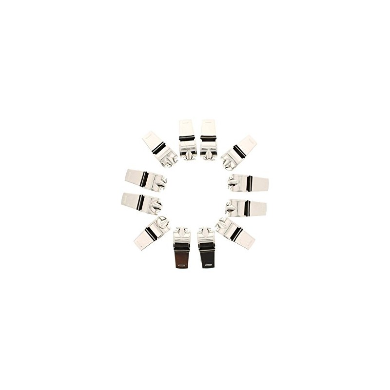 Zac's Alter Ego Box of 12 Shiny Metal Whistles for