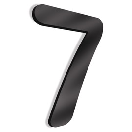 GOYAPRINT House Number 25 cm House Number Sign Black Numbers for Signage Houses, Rooms, Offices etc (Number 7)