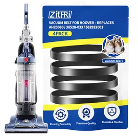 ZITFRI Vacuum Belt 562932001 Replacement for Hoover WindTunnel, Elite Rewind, T-Series Upright Vacuum Cleaner UH70100–UH70210, Replaces AH20080, 38528-033, 38528-058 – Flat Stretch Belt (4 Pack)