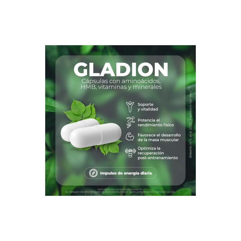 GLADION Precursor Aminoácidos HMB Vitaminas y Minerales - 90 Cápsulas
