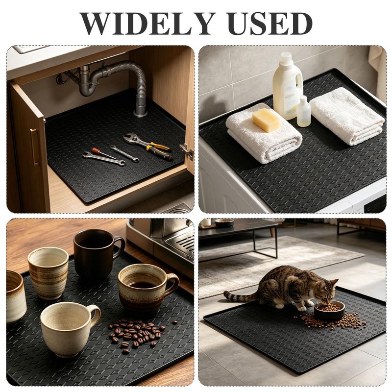 OctBird 2Pcs Washer and Dryer Topper Protector Mat, 25"x25" Washing