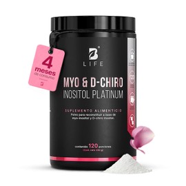Myo y D-Chiro Inositol 120 días de consumo. Mezcla de 40:1. Myo & D-Chiro Inositol Platinum 492 Gramos. B Life