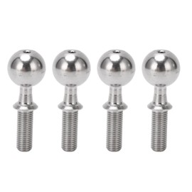 4Pcs Pivot Ball Stainless Steel Ball Head Screw for ARRMA INFRACTION 6S 1/7 for TYPHON 6S 1/8 RC Car Silver
