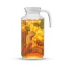 JoyJolt 60oz Glass Pitcher with Lid (2 Lids) - Beverage