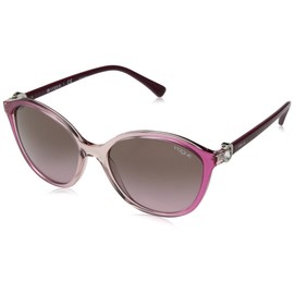 Vogue Eyewear Women's Vo5229sb Oval Sunglasses, Transparent Light Pink Gradient F/Pink Gradient Brown, 57 mm