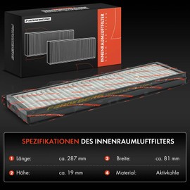 Frankberg 4x Cabin Air Filter Pollen Filter with Activated Carbon Compatible with DS5 KF 1.6L 2015-2018 i20 PB PBT 1.1L-1.6L 2008-2015 Replace# 971331J000