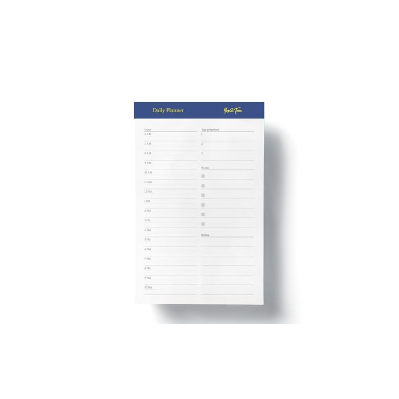 Yop & Tom Tear-Off Pad - Daily Planner (A5) -