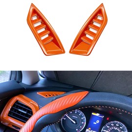 TLIFORT for Subaru Dash Board Air Conditioner Vent Outlet Cover Trim for Subaru Crosstrek Impreza Premium Sport Limited 2018 2019 2020 2021 2022, Orange