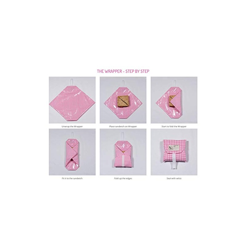 The Wrapper, Re Wrap It Sandwich Bags, Quarter inch Blue