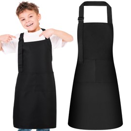 dusaniyali Pack of 2 children's cooking apron, children's apron, children's cooking apron, barbecue apron, children, boys, painting smock, children for boys and girls when cooking, painting,