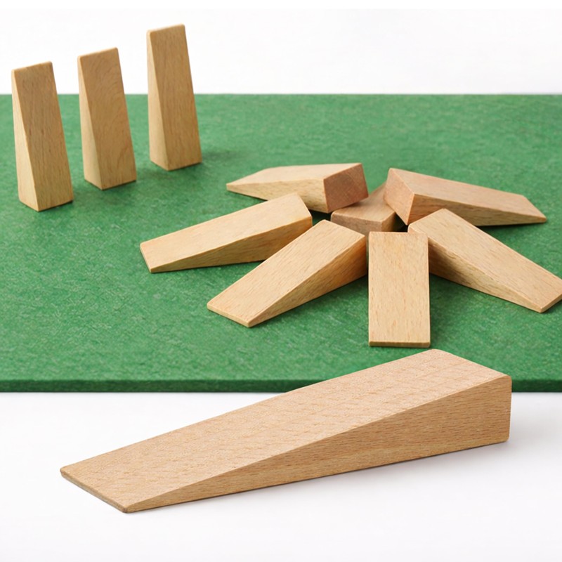 Tolux Wooden Wedges, 80 × 25 × 20 mm (3.15"
