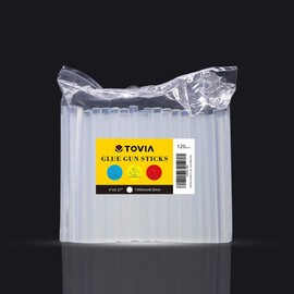 Mini Glue Gun Sticks 4" Long 0.27" Dia, Hot Glue Gun Refill Sticks, All-Purpose Dual Temp Glue Sticks(60 Pack Clear)