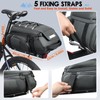 RAINSMORE Bike Bag Back Rack Bag Waterproof Bicycle Panniers for