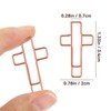 100 Pack Cross Paper Clips, 1.34 x 0.8 Inches Bible