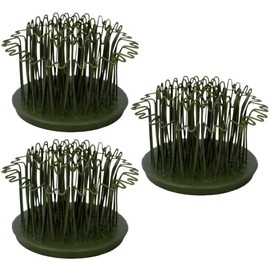 Floral Genius Set of 2 - 3" Original Blue Ribbon Metal Round Hairpin Holder | Flower Frog Kenzan for Fresh, Dried, & Artifical Flowers | Flexible, Rust-Free Brass Pins for Easy Arranging | USA Made
