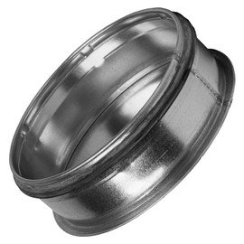 Vent Systems 6" Galvanized Steel Duct End Cap with Rubber Gasket - Dryer Vent Cap - Round Metal Plug - Metal Duct Fitting - Reusable Tee Cap