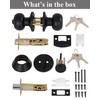 2 Sets All Keyed Alike Entry Door Knobs and Single