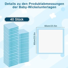 Disposable Baby Nappy Pads 60 x 60 cm Pack of 40