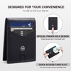 GOLF QUALITY Mens Slim Leather Bifold Wallets with Credit Card