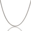 3B Pure Titanium 2 Sided Curb Chain Necklace, 0.06 inch