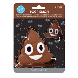 R & M International Poop Emoji Cookie Cutter, One Size, Brown