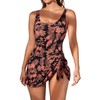 Eomenie One Piece Swimdress Swimsuits for Women Tummy Control Swim