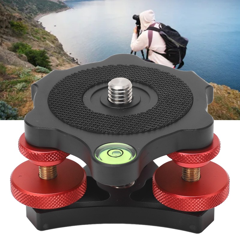 LP64 Camera Photography Tripod Leveler Tri Wheel Leveling Base Tripod