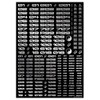 HiQ Parts TR Decal 3 Number Silver 1 Piece Plastic