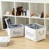 INough Book Basket for Kids Room, Book Storage Basket Book