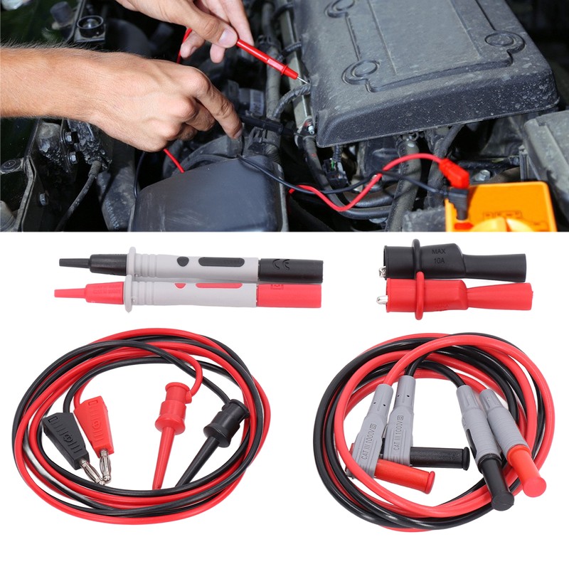 Multimeter Test Kit Testing Hook Crocodile Clip Probe Lead Accessory