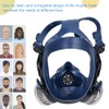 Silicone Full Face Gas Mask Respirator For Painting Spraying