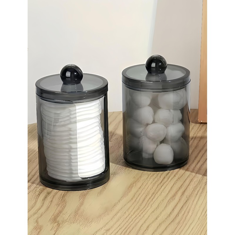 MIEGUIWOR 4 Cotton Pad Dispenser Made of PET,Ideal for Cotton