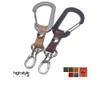 Highstyle Keychain, Tochigi Leather & Lightweight Aluminum Carabiner + Minascan