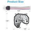 WMPHE Tail Lamp Light Holder Bracket and Wiring Plug Compatible