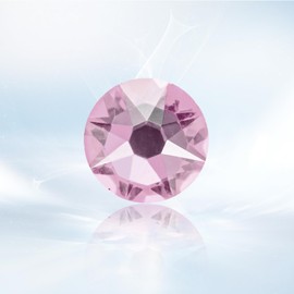 Novani Pink Rhinestones 1440pcs Flat Back Round Rhinestone Style 2088 Sparkly Crystal Gemstones for Nail Art and Crafting SS16,3.8-4.0mm